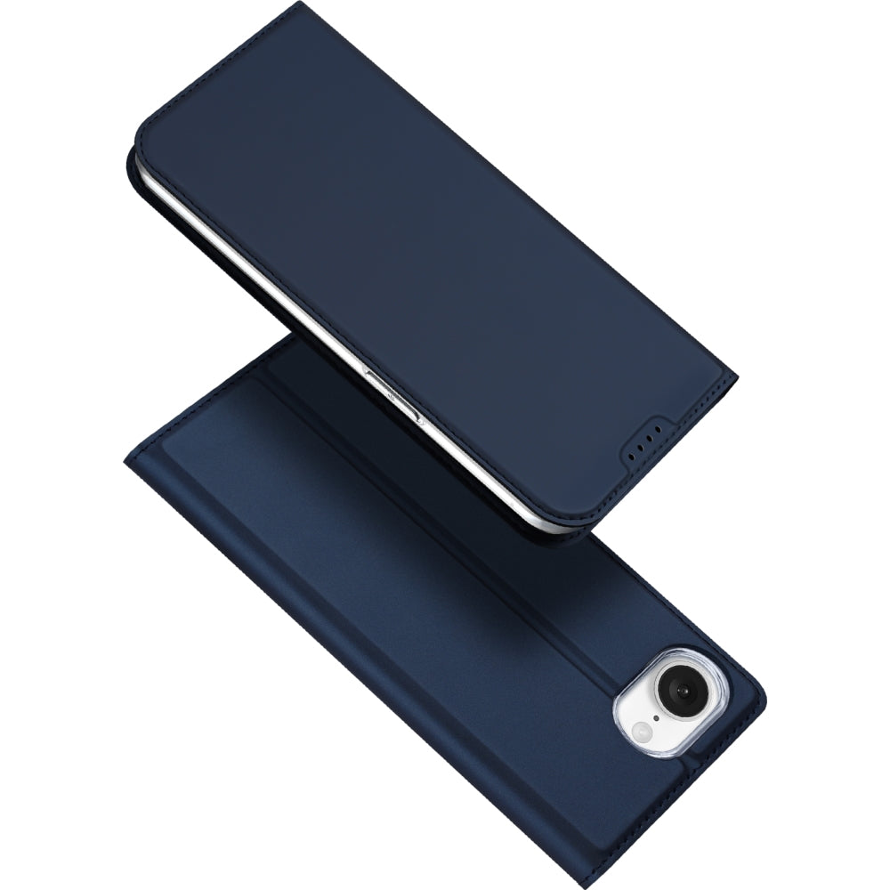 Handyhülle mit Klappe für iPhone 17e / 16e, Dux Ducis Skin Pro, Dunkelblau