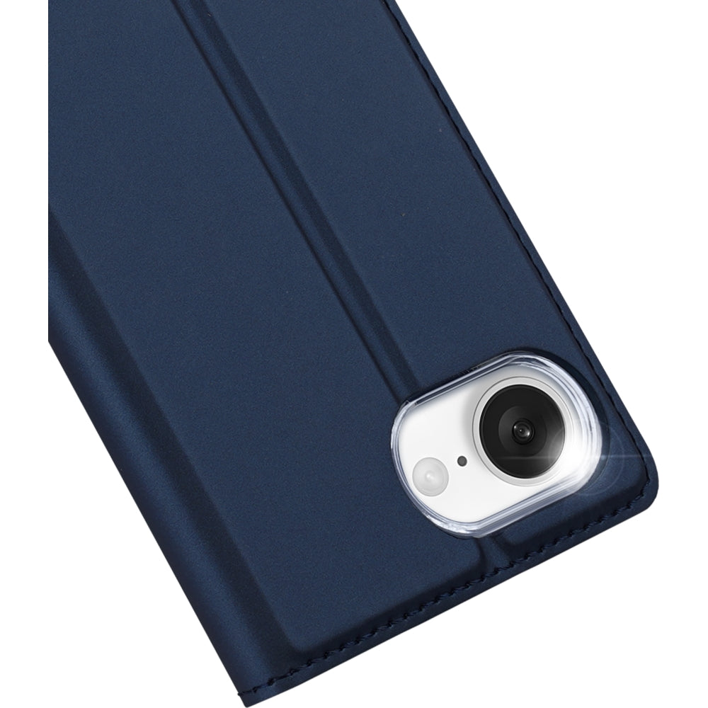 Handyhülle mit Klappe für iPhone 17e / 16e, Dux Ducis Skin Pro, Dunkelblau