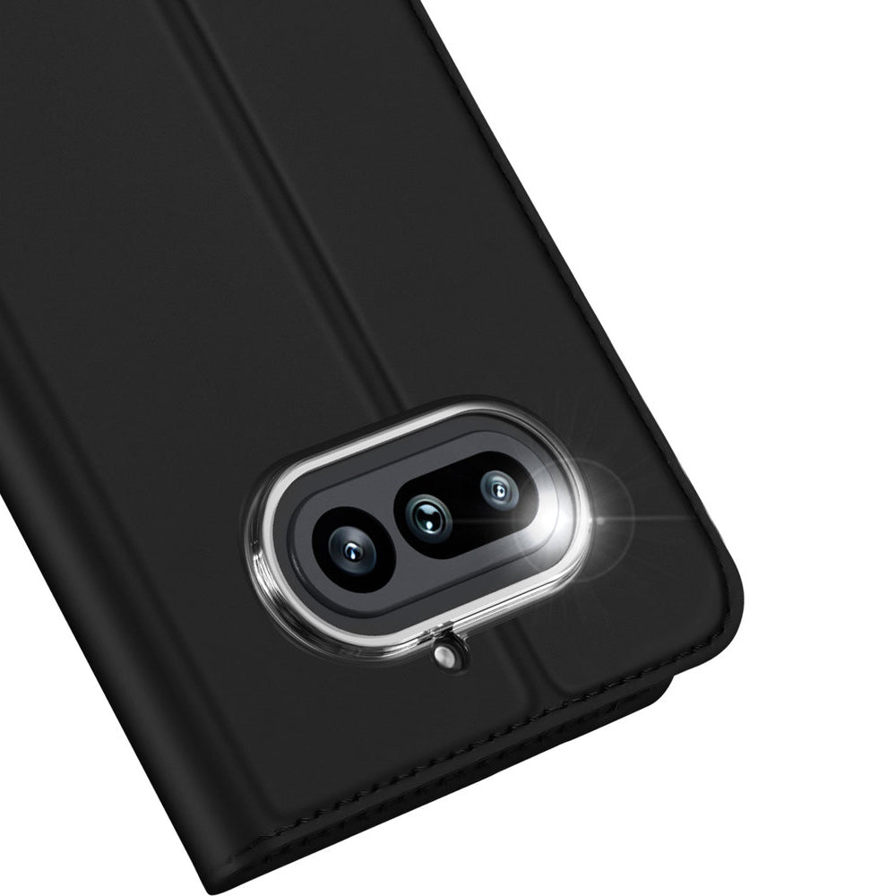 Handyhülle mit Klappe für Nothing Phone 4a, Dux Ducis Skin Pro, Schwarz