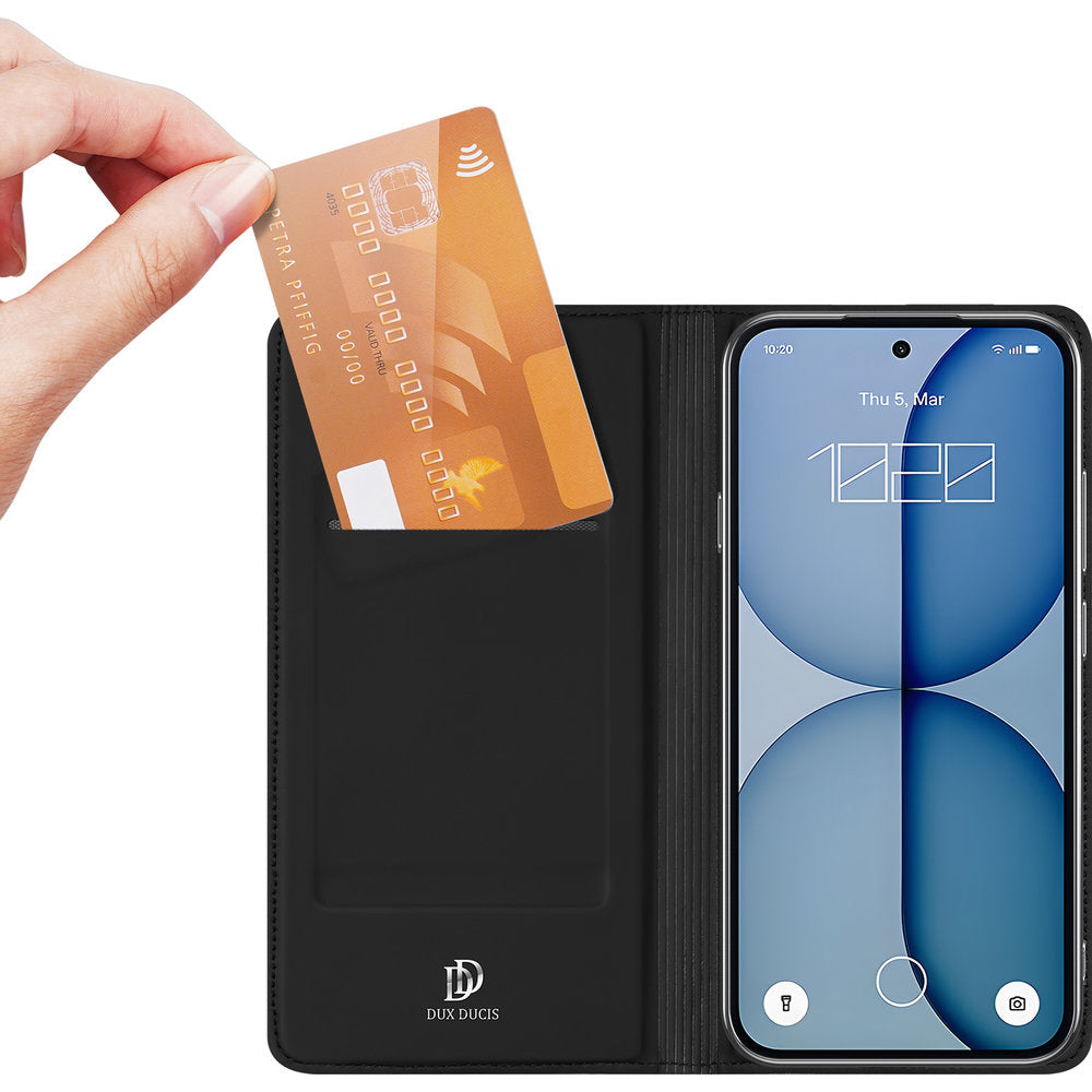Handyhülle mit Klappe für Nothing Phone 4a, Dux Ducis Skin Pro, Schwarz