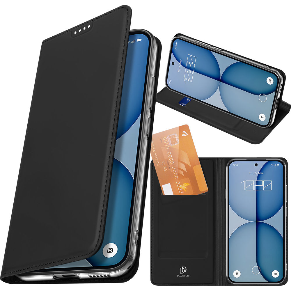 Handyhülle mit Klappe für Nothing Phone 4a, Dux Ducis Skin Pro, Schwarz