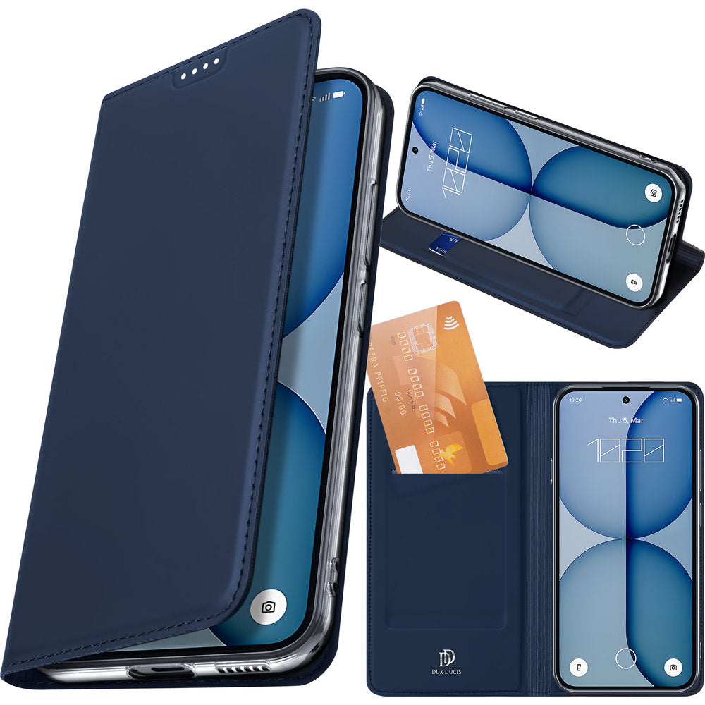 Handyhülle mit Klappe für Nothing Phone 4a, Dux Ducis Skin Pro, Dunkelblau