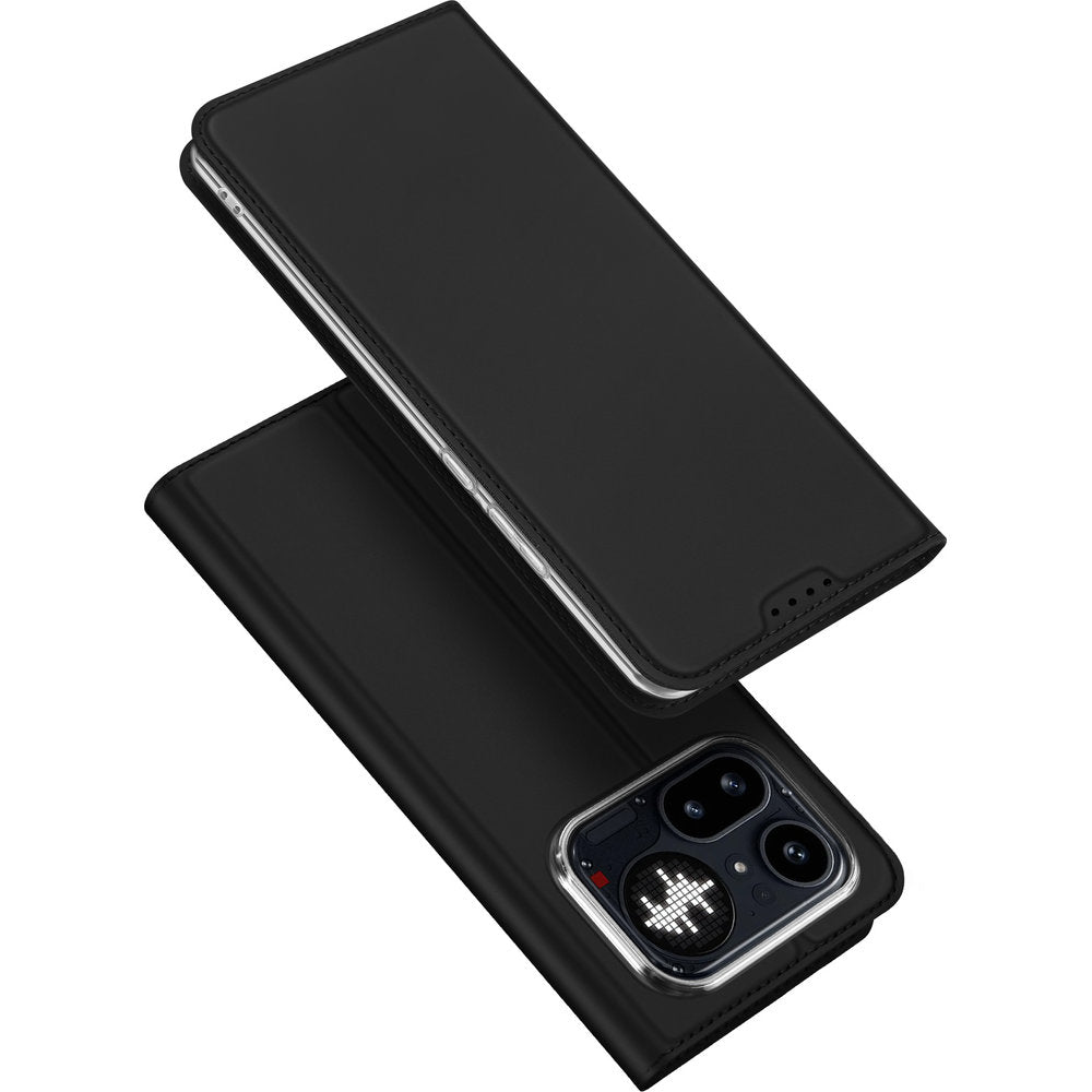 Handyhülle mit Klappe für Nothing Phone 4a Pro, Dux Ducis Skin Pro, Schwarz