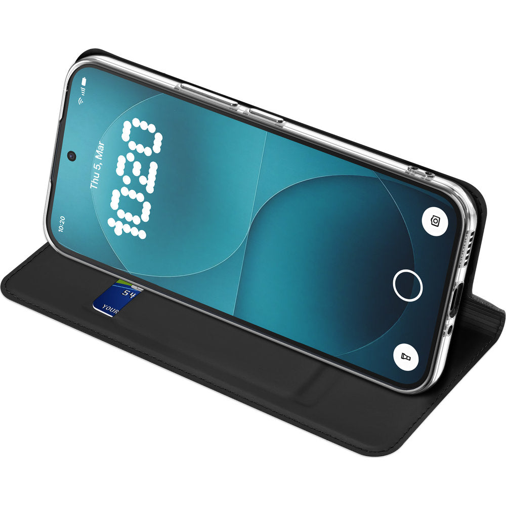 Handyhülle mit Klappe für Nothing Phone 4a Pro, Dux Ducis Skin Pro, Schwarz