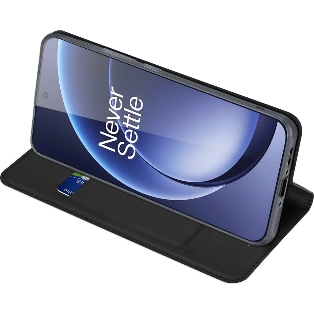 Handyhülle mit Klappe für OnePlus 15, Dux Ducis Skin Pro, Schwarz