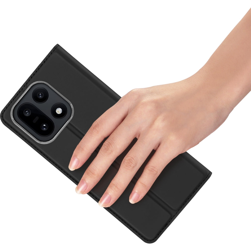 Handyhülle mit Klappe für OnePlus 15, Dux Ducis Skin Pro, Schwarz