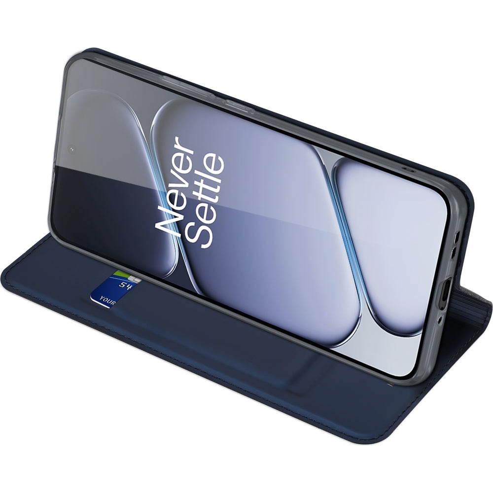 Handyhülle mit Klappe für OnePlus 15R, Dux Ducis Skin Pro, Dunkelblau