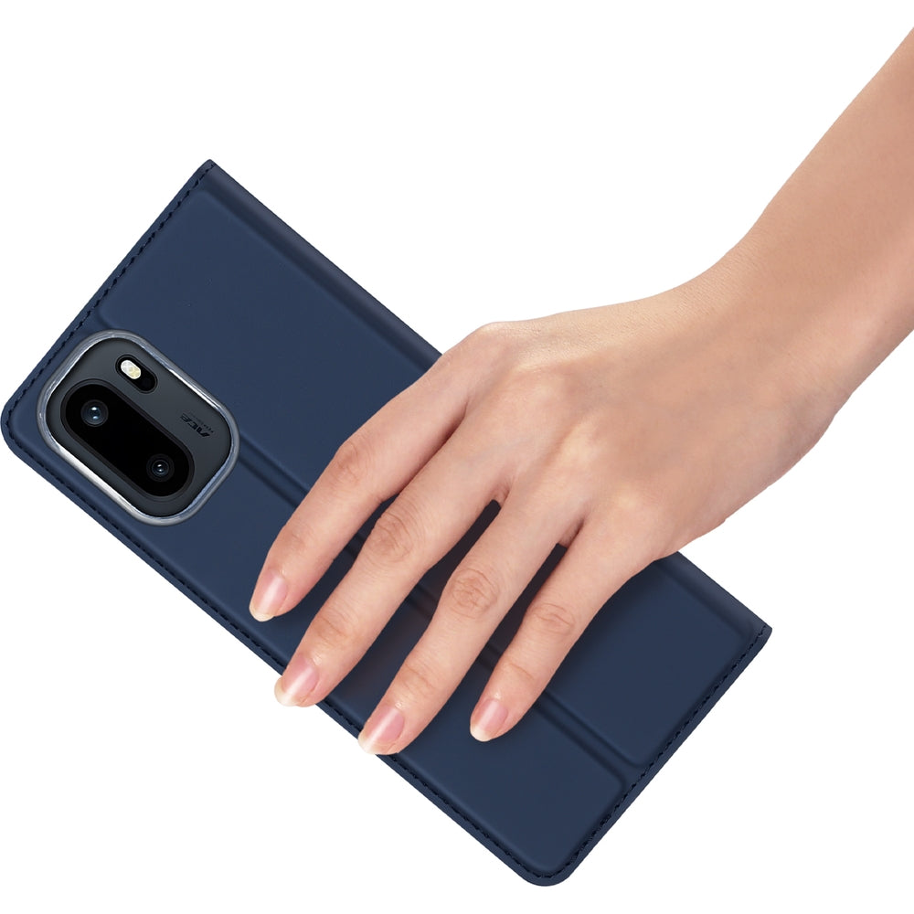 Handyhülle mit Klappe für OnePlus 15R, Dux Ducis Skin Pro, Dunkelblau