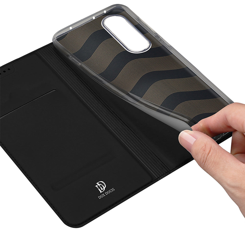 Handyhülle mit Klappe für OnePlus Nord 5, Dux Ducis Skin Pro, Schwarz
