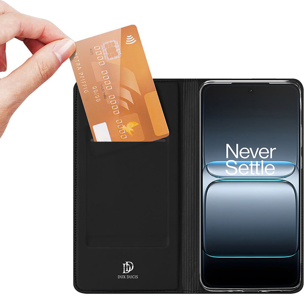 Handyhülle mit Klappe für OnePlus Nord 5, Dux Ducis Skin Pro, Schwarz