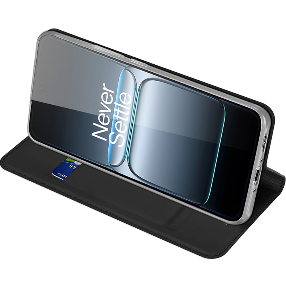 Handyhülle mit Klappe für OnePlus Nord 5, Dux Ducis Skin Pro, Schwarz