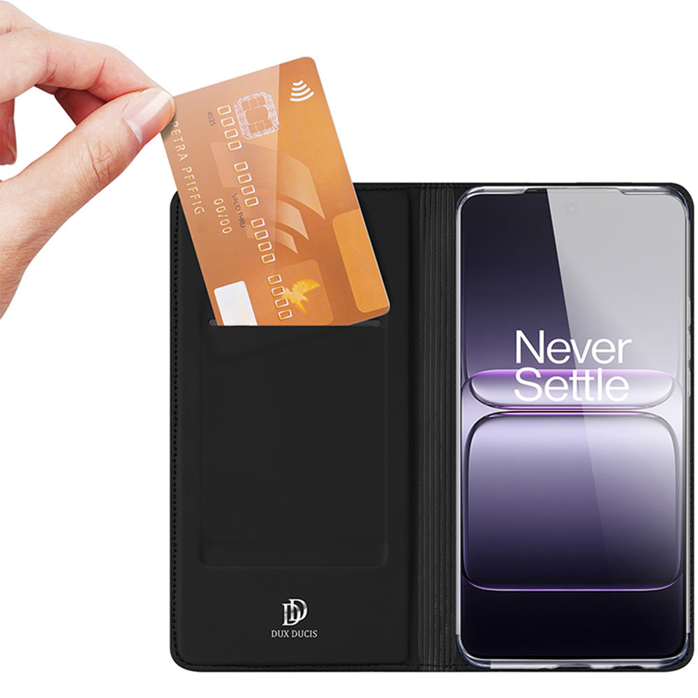 Handyhülle mit Klappe für OnePlus Nord CE5, Dux Ducis Skin Pro, Schwarz