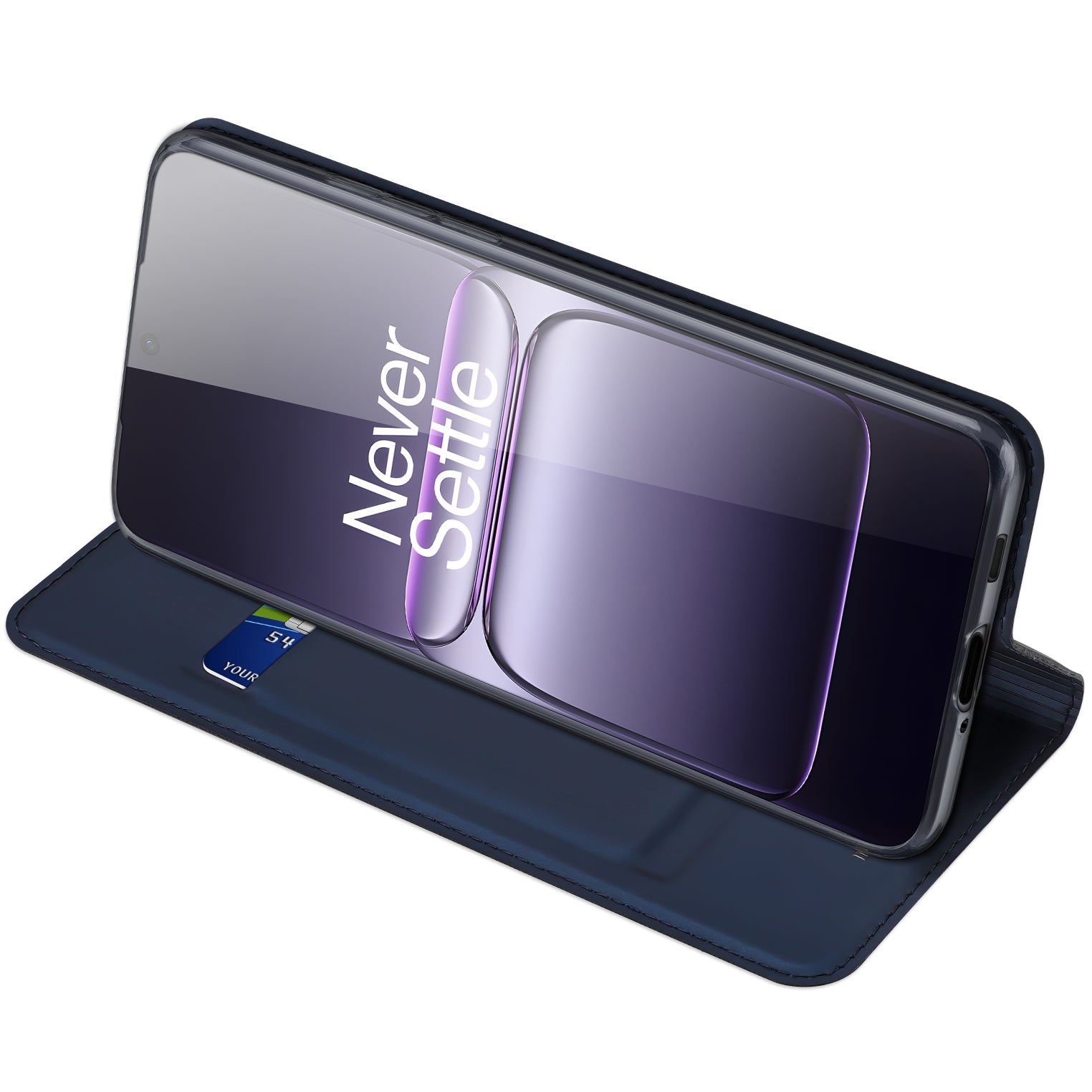 Handyhülle mit Klappe für OnePlus Nord CE5, Dux Ducis Skin Pro, Dunkelblau