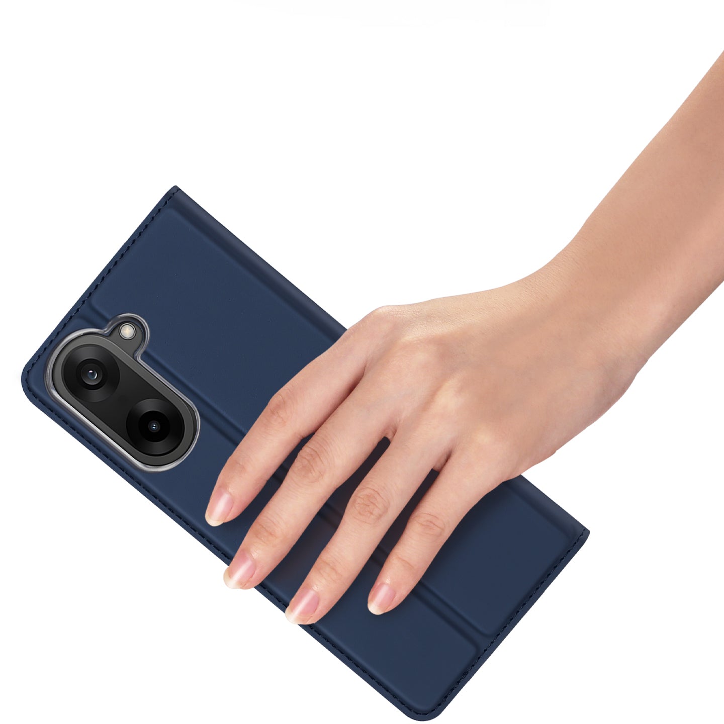 Handyhülle mit Klappe für OnePlus Nord CE5, Dux Ducis Skin Pro, Dunkelblau