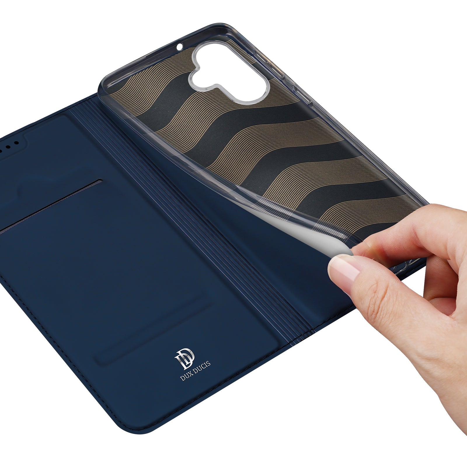 Handyhülle mit Klappe für OnePlus Nord CE5, Dux Ducis Skin Pro, Dunkelblau