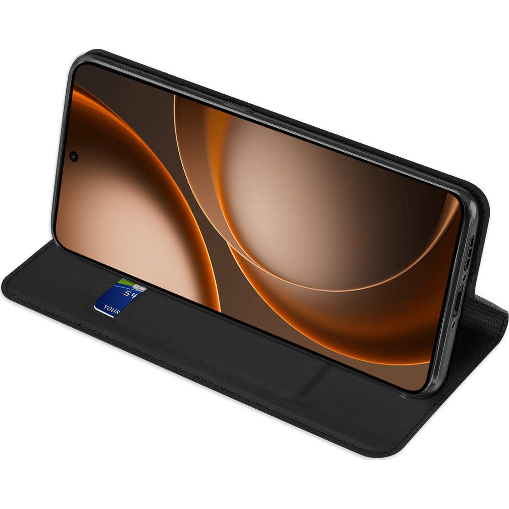Handyhülle mit Klappe für Oppo Find X9 Ultra, Dux Ducis Skin Pro, Schwarz