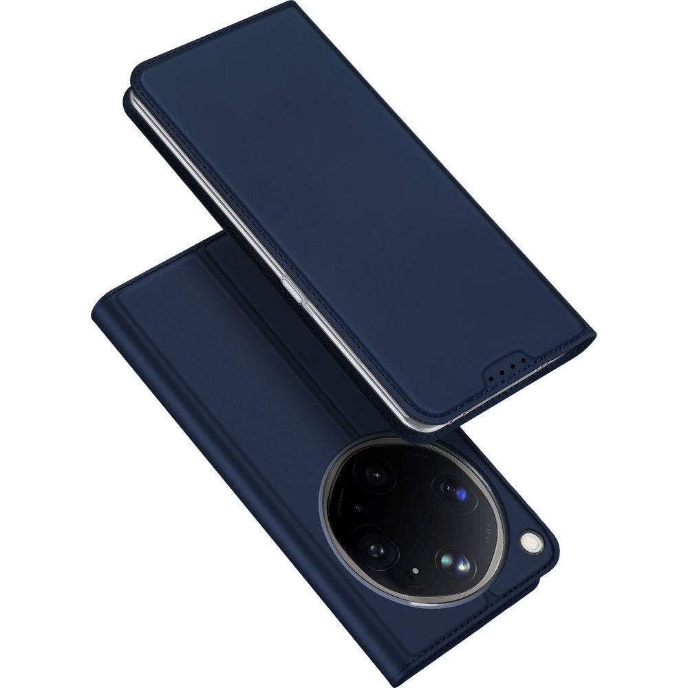 Handyhülle mit Klappe für Oppo Find X9 Ultra, Dux Ducis Skin Pro, Dunkelblau