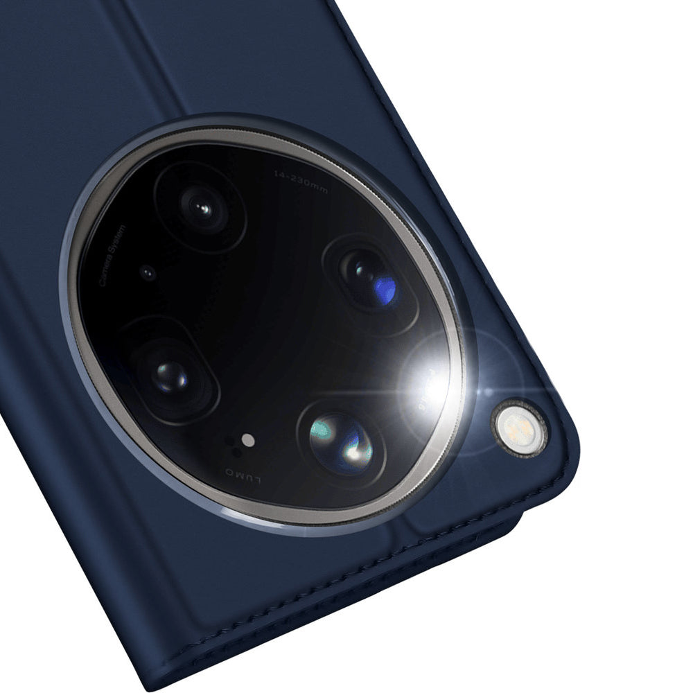 Handyhülle mit Klappe für Oppo Find X9 Ultra, Dux Ducis Skin Pro, Dunkelblau