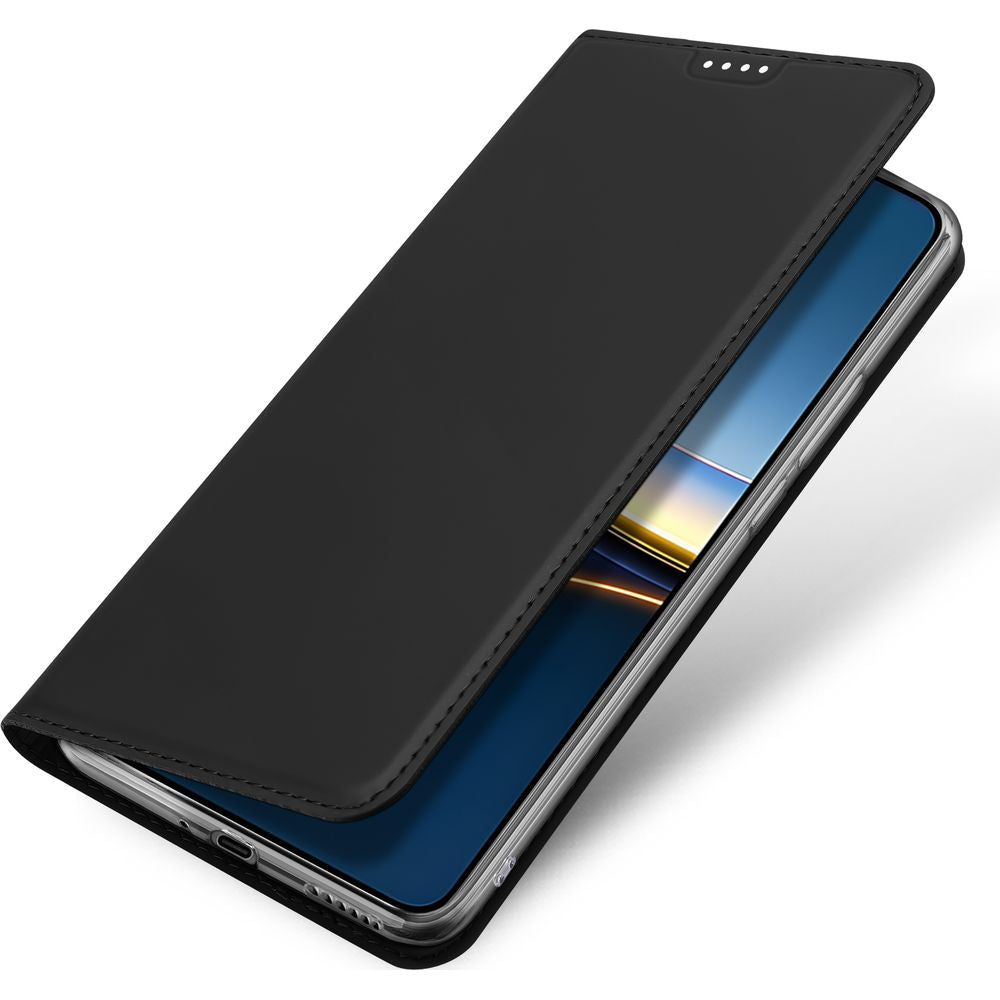 Handyhülle mit Klappe für Xiaomi POCO F7 Pro, Dux Ducis Skin Pro, Schwarz