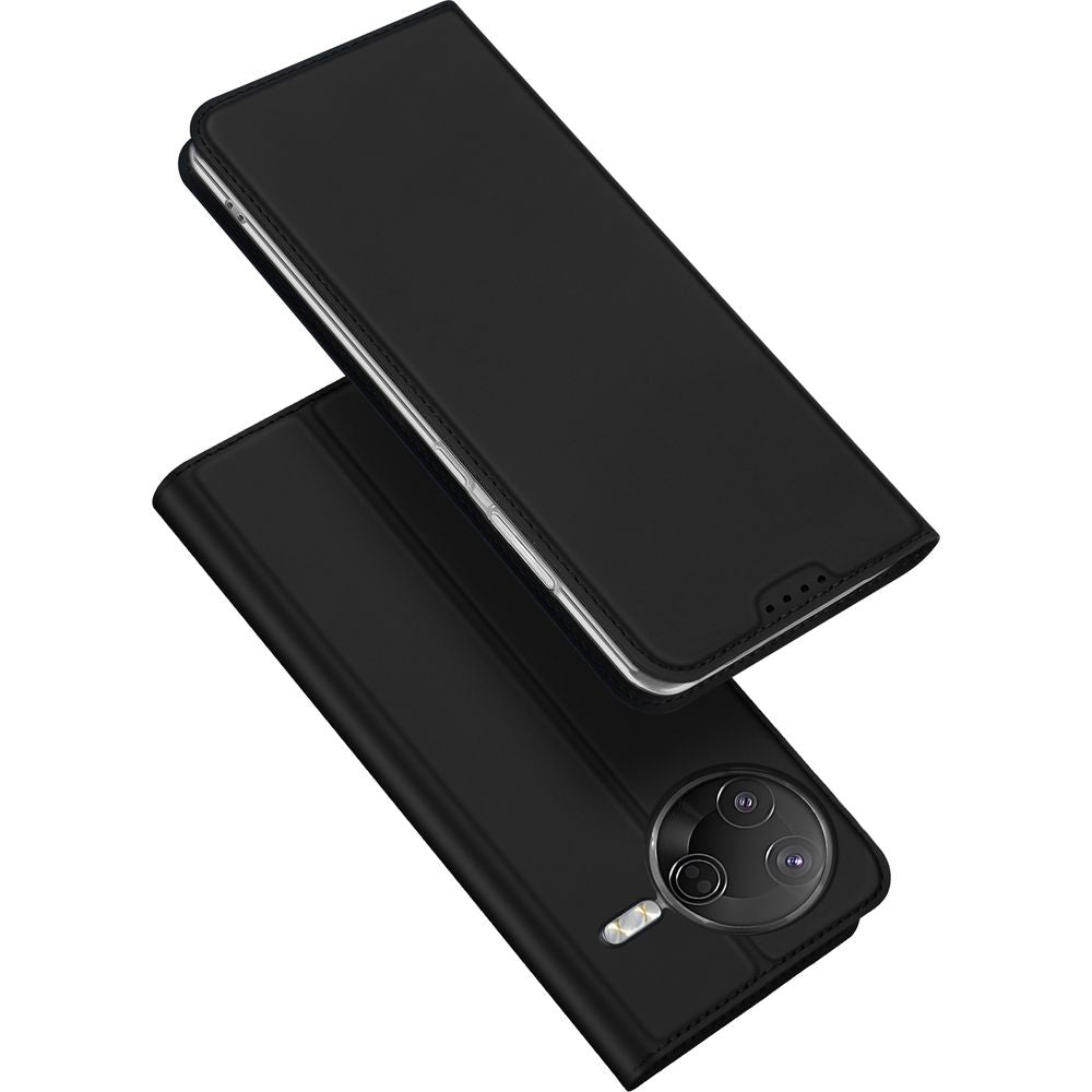Handyhülle mit Klappe für Xiaomi POCO F7 Pro, Dux Ducis Skin Pro, Schwarz