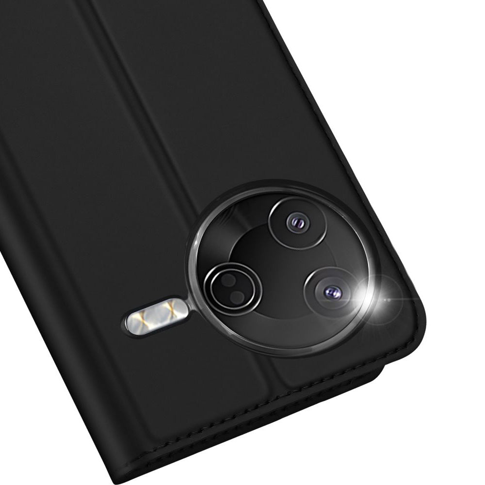 Handyhülle mit Klappe für Xiaomi POCO F7 Pro, Dux Ducis Skin Pro, Schwarz