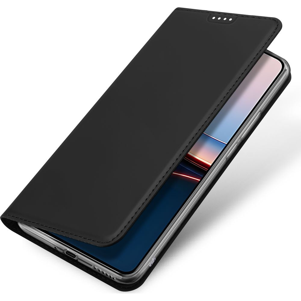 Handyhülle mit Klappe für Xiaomi POCO F7 Ultra, Dux Ducis Skin Pro, Schwarz