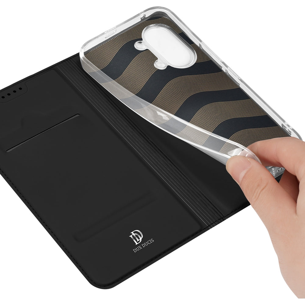 Handyhülle mit Klappe für Xiaomi POCO X8 Pro Max, Dux Ducis Skin Pro, Schwarz