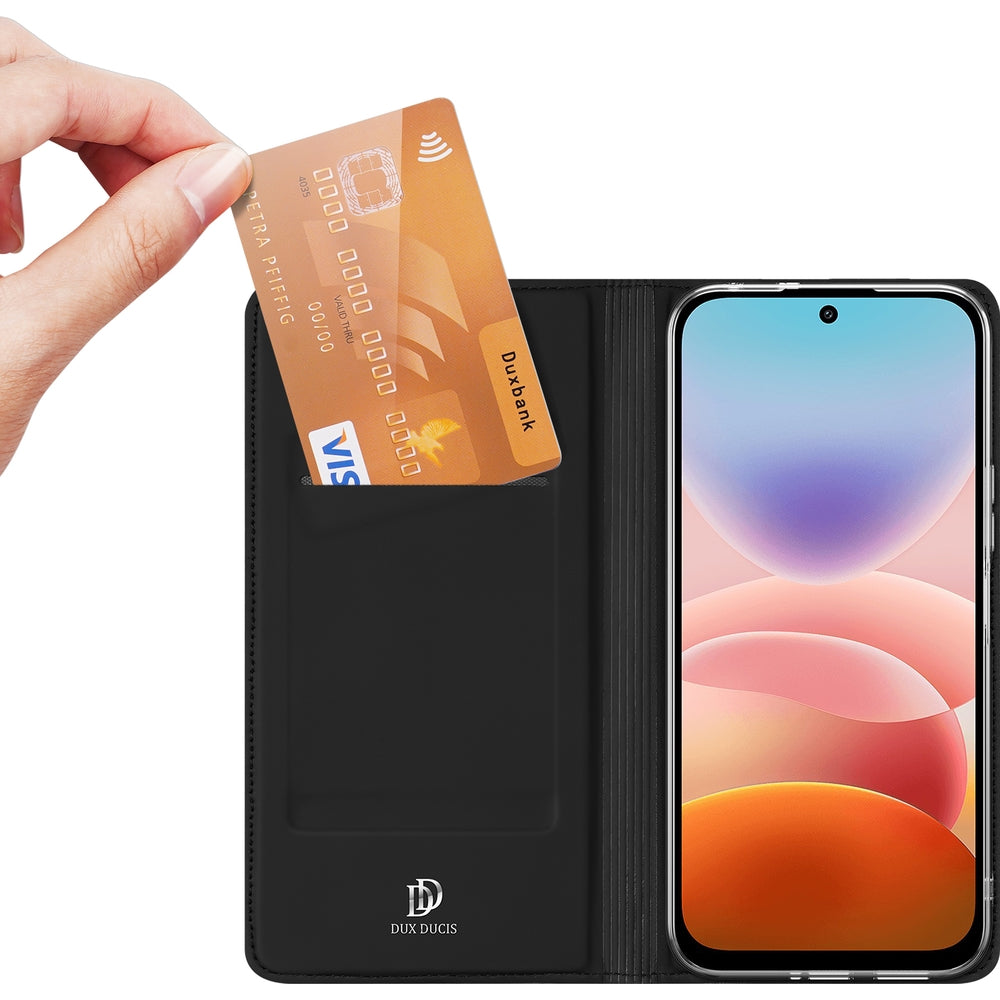 Handyhülle mit Klappe für Xiaomi Redmi 17 4G/5G, Dux Ducis Skin Pro, Schwarz (2/12)