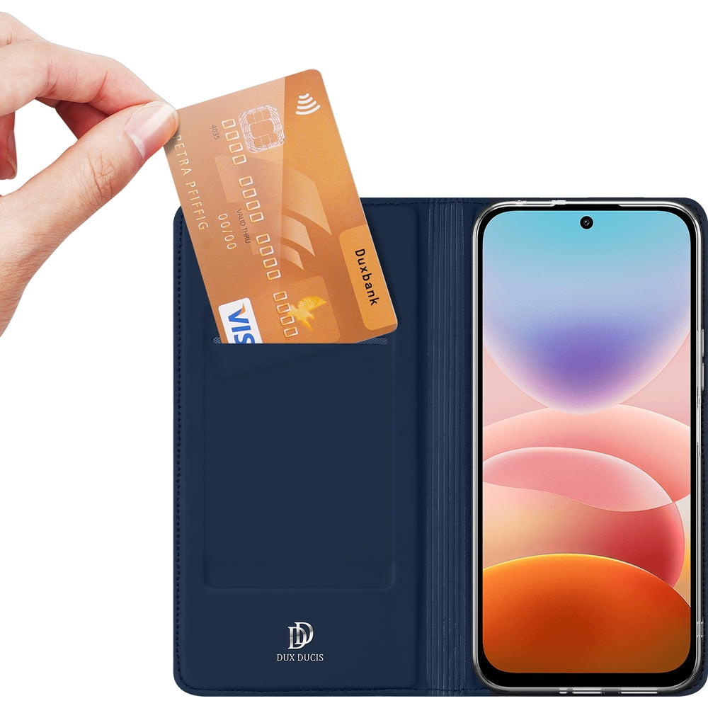 Handyhülle mit Klappe für Xiaomi Redmi 17 4G/5G, Dux Ducis Skin Pro, Dunkelblau (2/12)