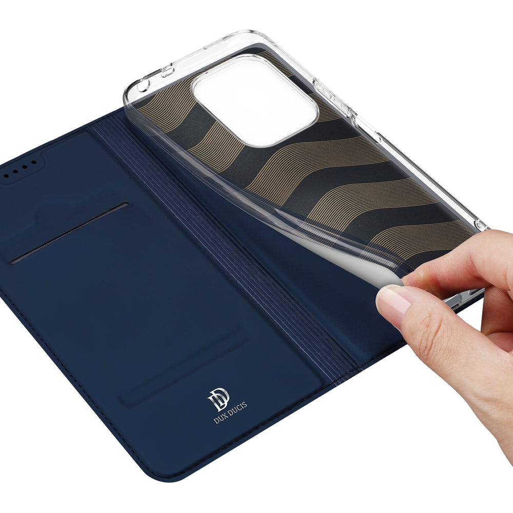 Handyhülle mit Klappe für Xiaomi Redmi 17 4G/5G, Dux Ducis Skin Pro, Dunkelblau (5/12)