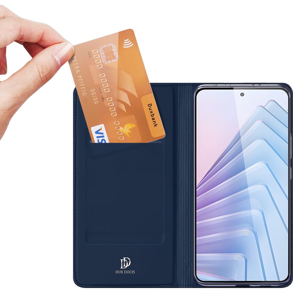 Handyhülle für Xiaomi Redmi Note 14 5G, Dux Ducis Skin Pro, Dunkelblau