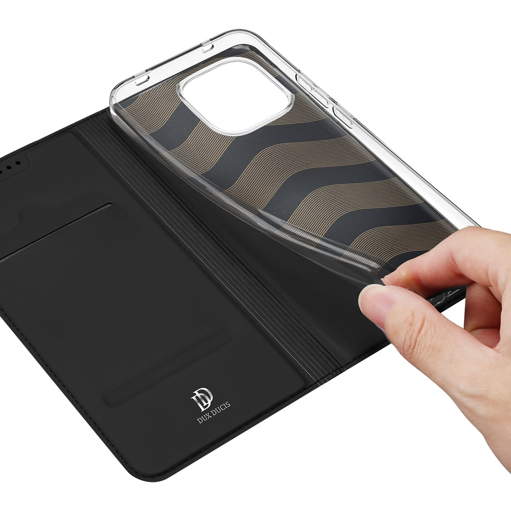 Handyhülle mit Klappe für Xiaomi Redmi Note 17 4G/5G, Dux Ducis Skin Pro, Schwarz (4/11)