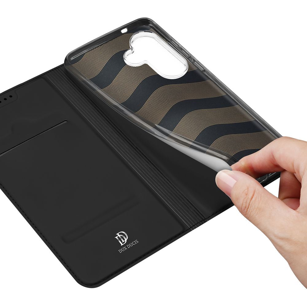 Handyhülle mit Klappe für Galaxy S26, Dux Ducis Skin Pro, Schwarz