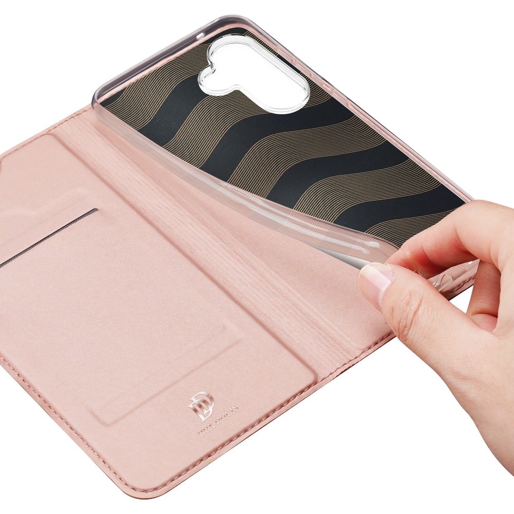 Handyhülle mit Klappe für Galaxy S26 Plus, Dux Ducis Skin Pro, Rosa
