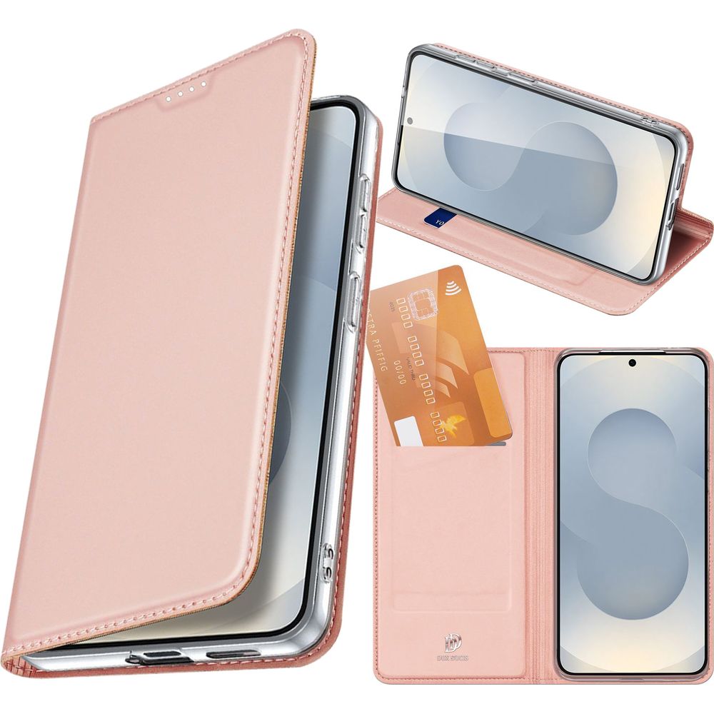 Handyhülle mit Klappe für Galaxy S26, Dux Ducis Skin Pro, Rosa