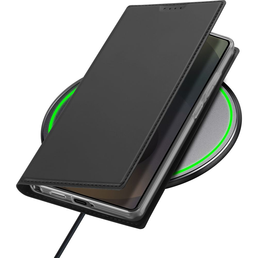 Handyhülle mit Klappe für Galaxy S26 Ultra, Dux Ducis Skin Pro, Schwarz