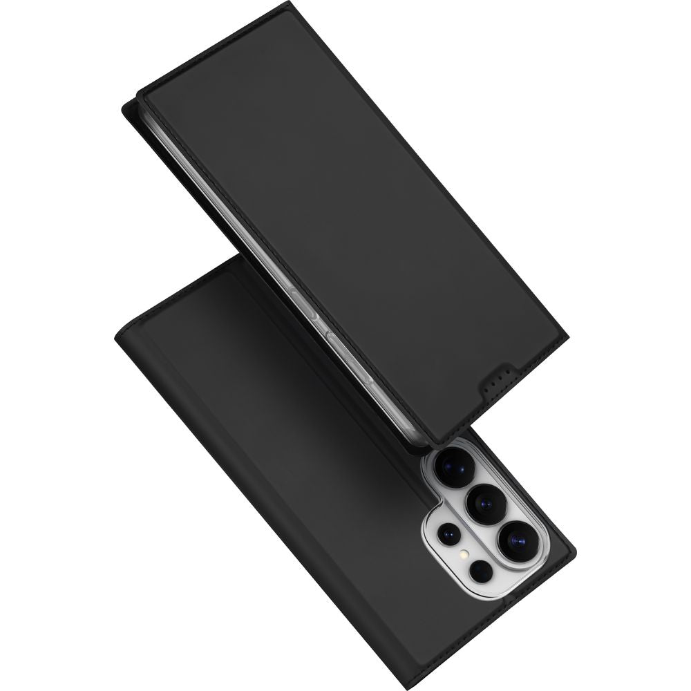 Handyhülle mit Klappe für Galaxy S26 Ultra, Dux Ducis Skin Pro, Schwarz