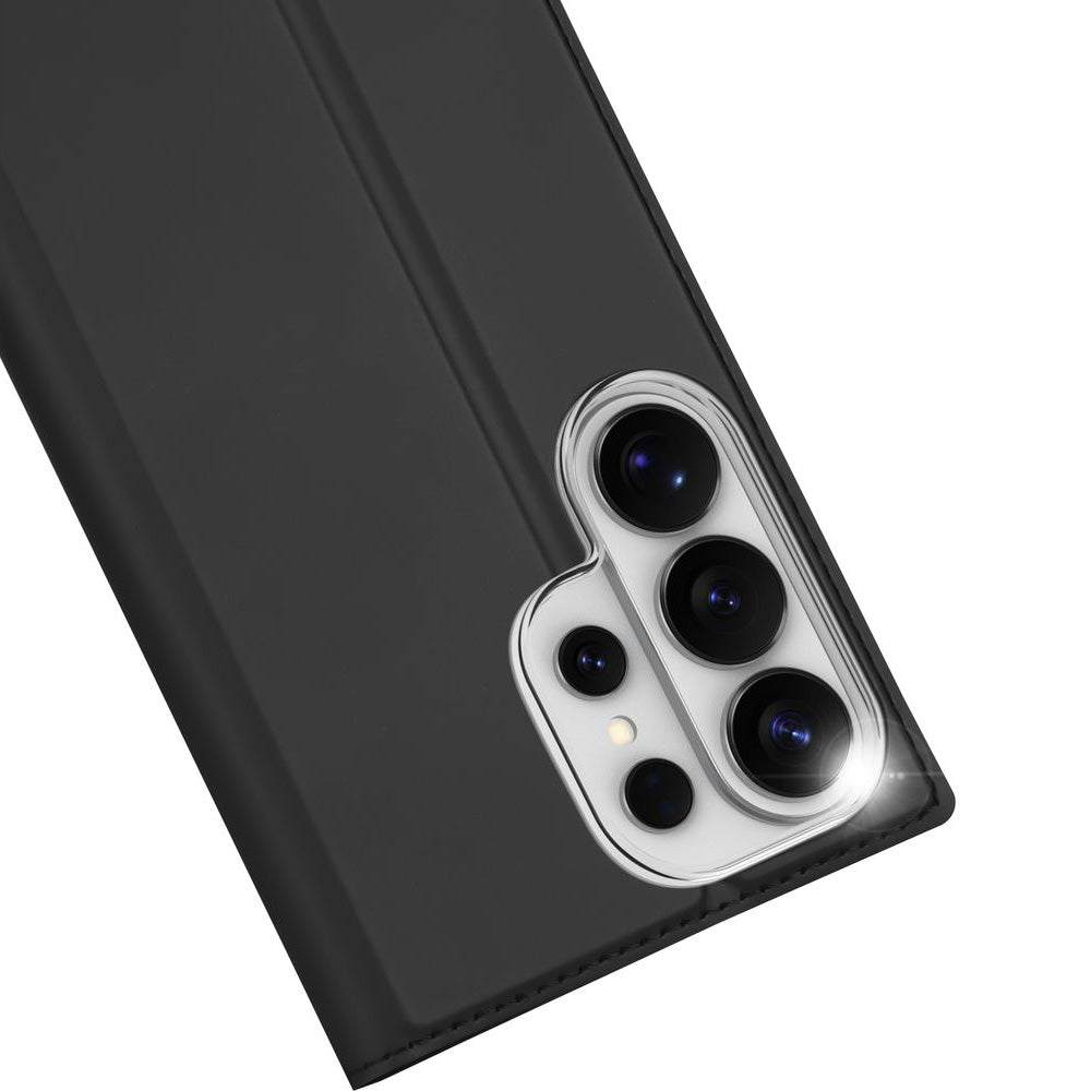 Handyhülle mit Klappe für Galaxy S26 Ultra, Dux Ducis Skin Pro, Schwarz
