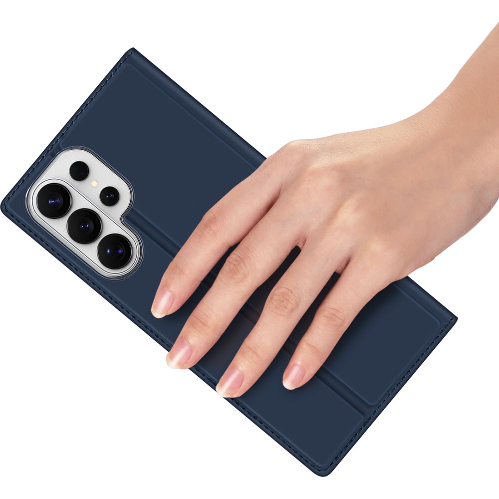 Handyhülle mit Klappe für Galaxy S26 Ultra, Dux Ducis Skin Pro, Dunkelblau