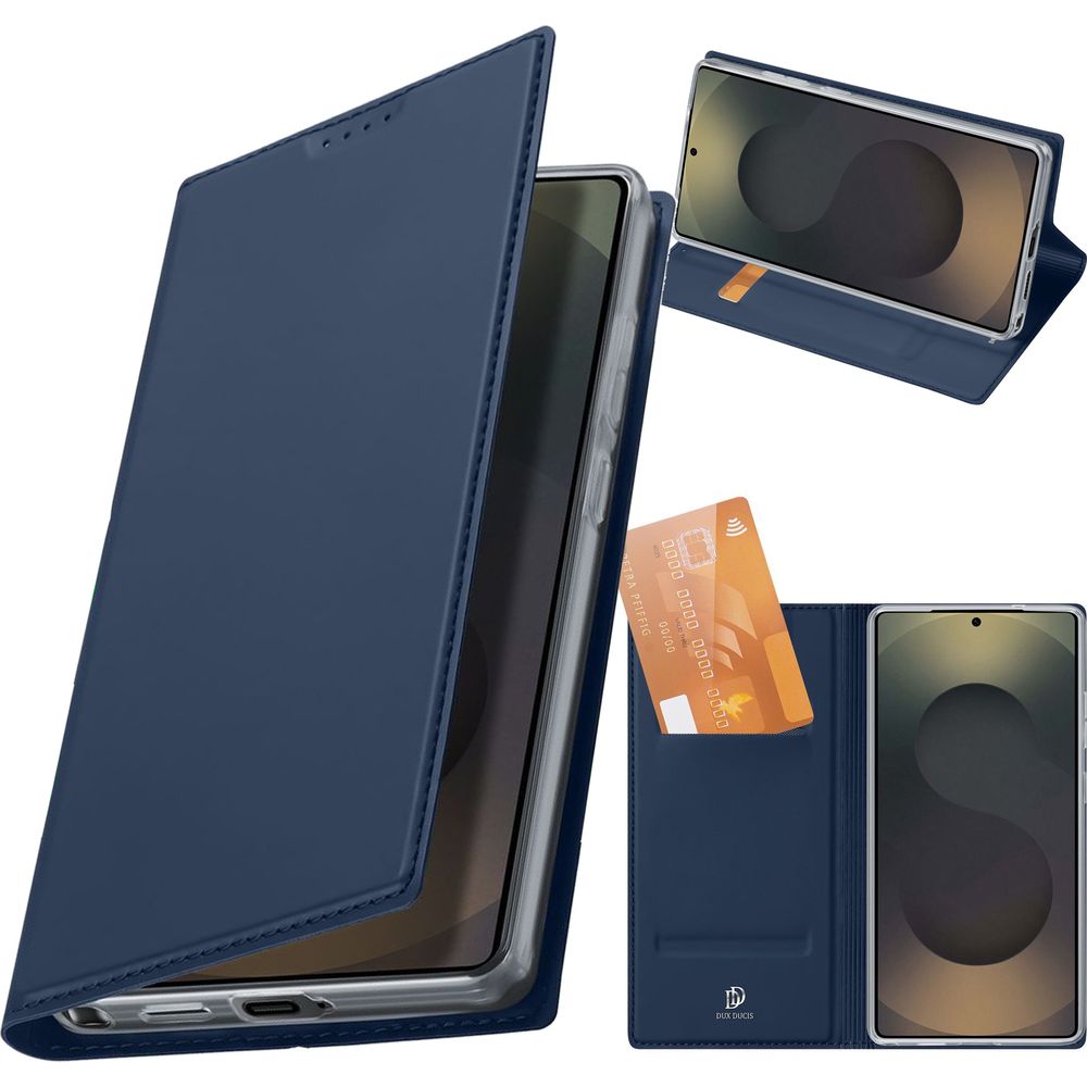 Handyhülle mit Klappe für Galaxy S26 Ultra, Dux Ducis Skin Pro, Dunkelblau