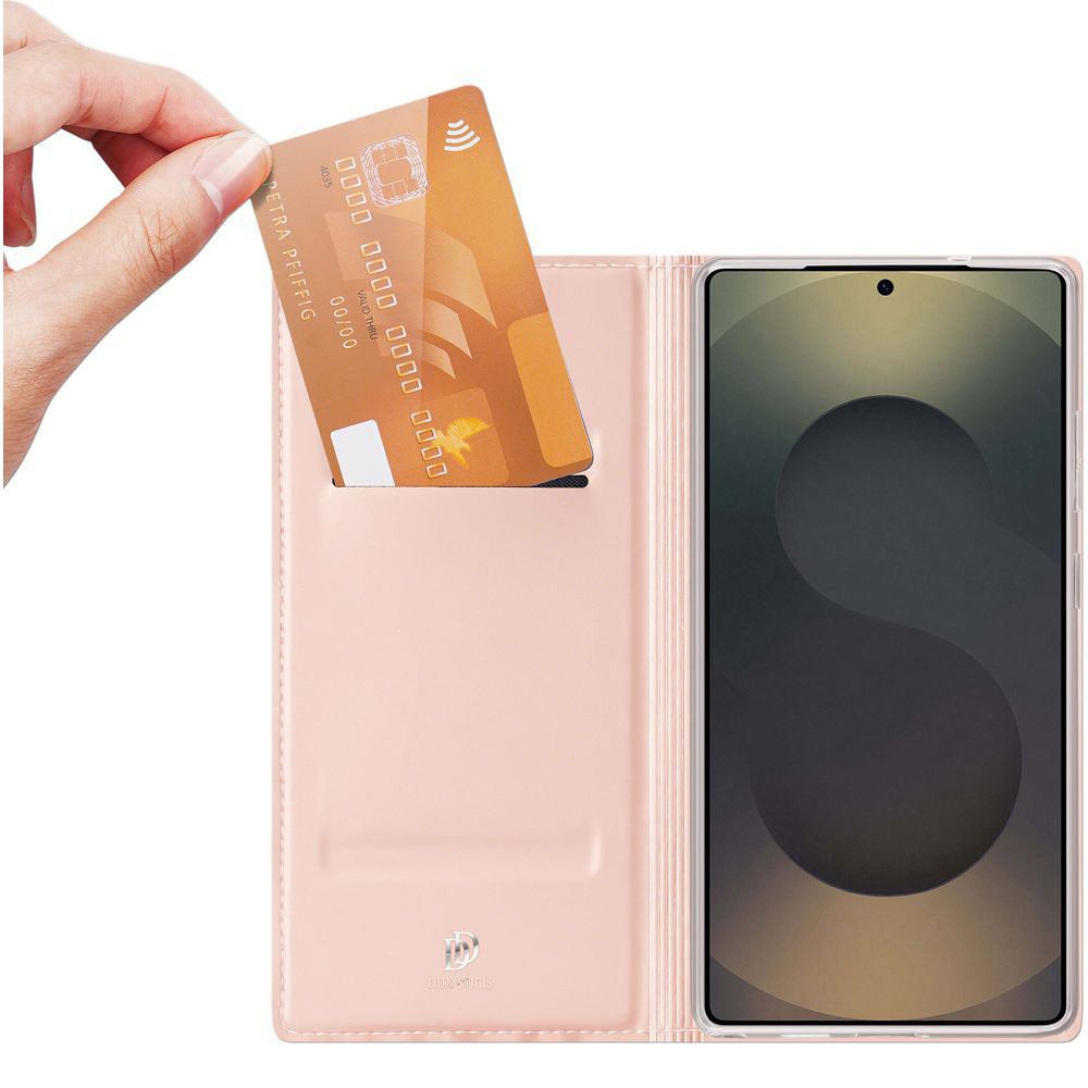 Handyhülle mit Klappe für Galaxy S26 Ultra, Dux Ducis Skin Pro, Rosa