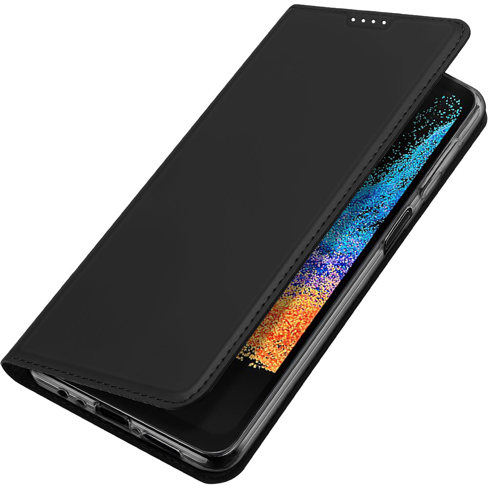 Handyhülle mit Klappe für Galaxy XCover 7 Pro, Dux Ducis Skin Pro, Schwarz