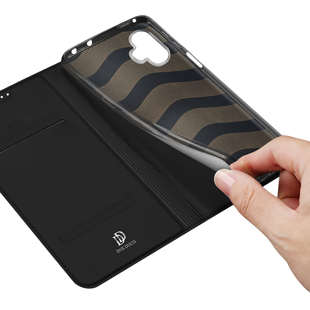 Handyhülle mit Klappe für Galaxy XCover 7 Pro, Dux Ducis Skin Pro, Schwarz