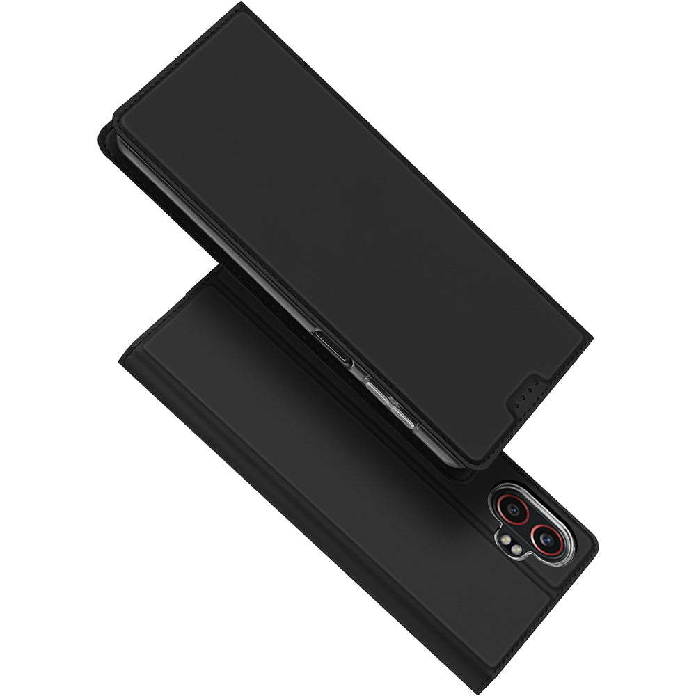 Handyhülle mit Klappe für Galaxy XCover 7 Pro, Dux Ducis Skin Pro, Schwarz