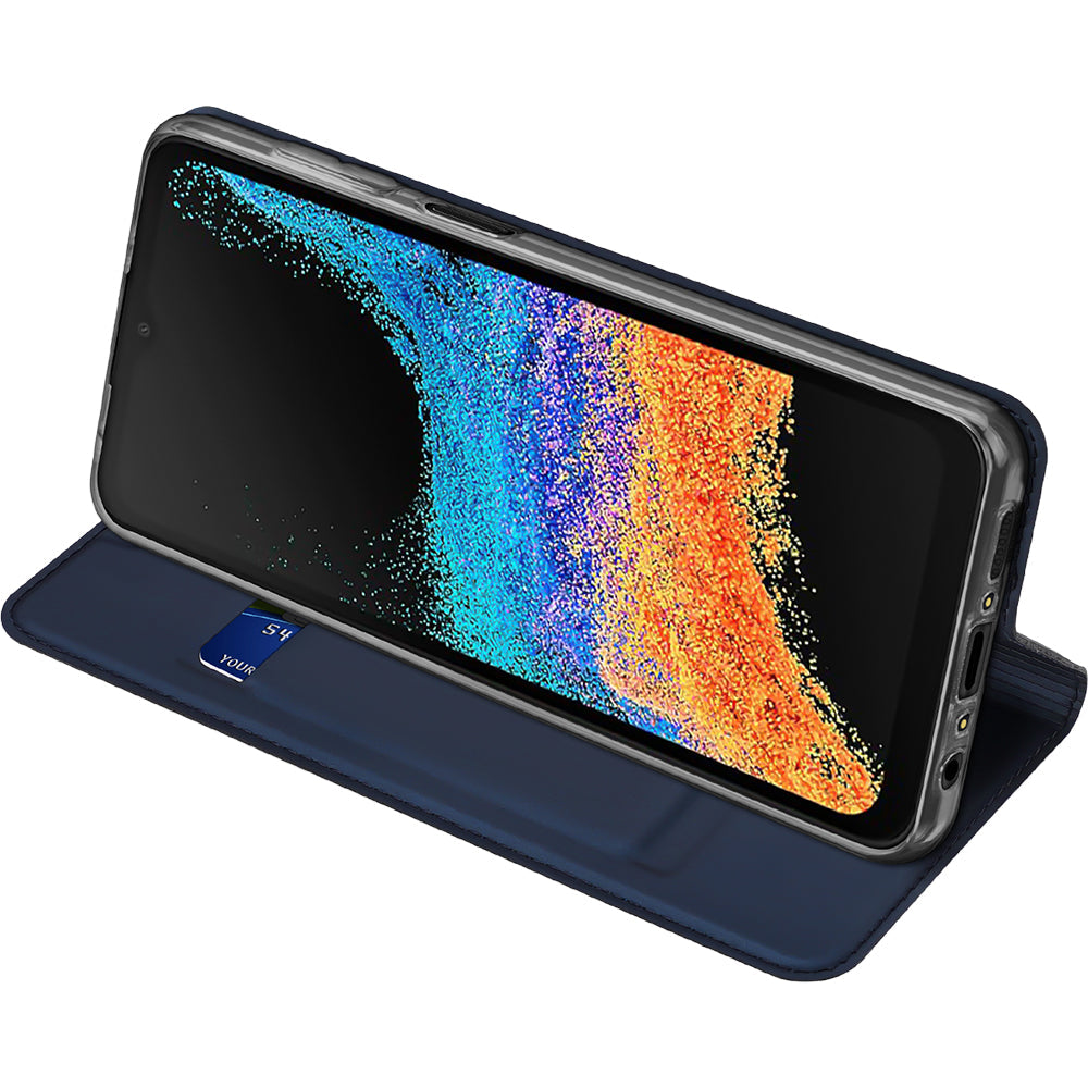 Handyhülle mit Klappe für Galaxy XCover 7 Pro, Dux Ducis Skin Pro, Blau