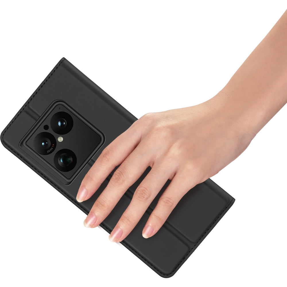 Handyhülle mit Klappe für Sony Xperia 1 VIII, Dux Ducis Skin Pro, Schwarz