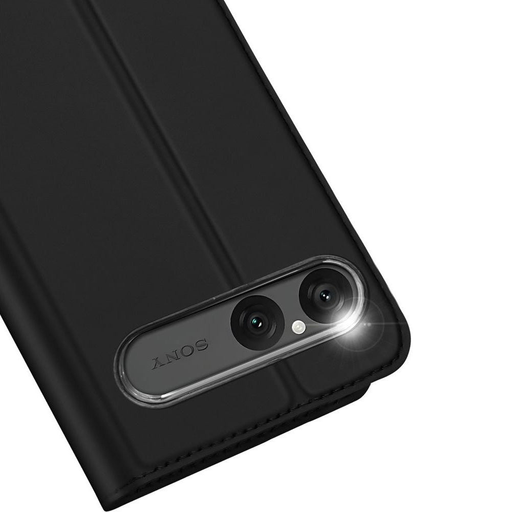 Handyhülle mit Klappe für Xperia 10 VII, Dux Ducis Skin Pro, Schwarz