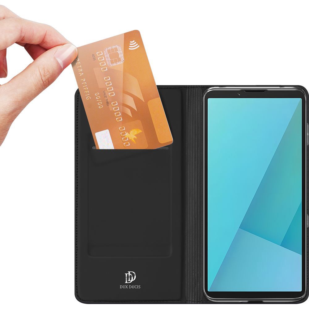 Handyhülle mit Klappe für Xperia 10 VII, Dux Ducis Skin Pro, Schwarz