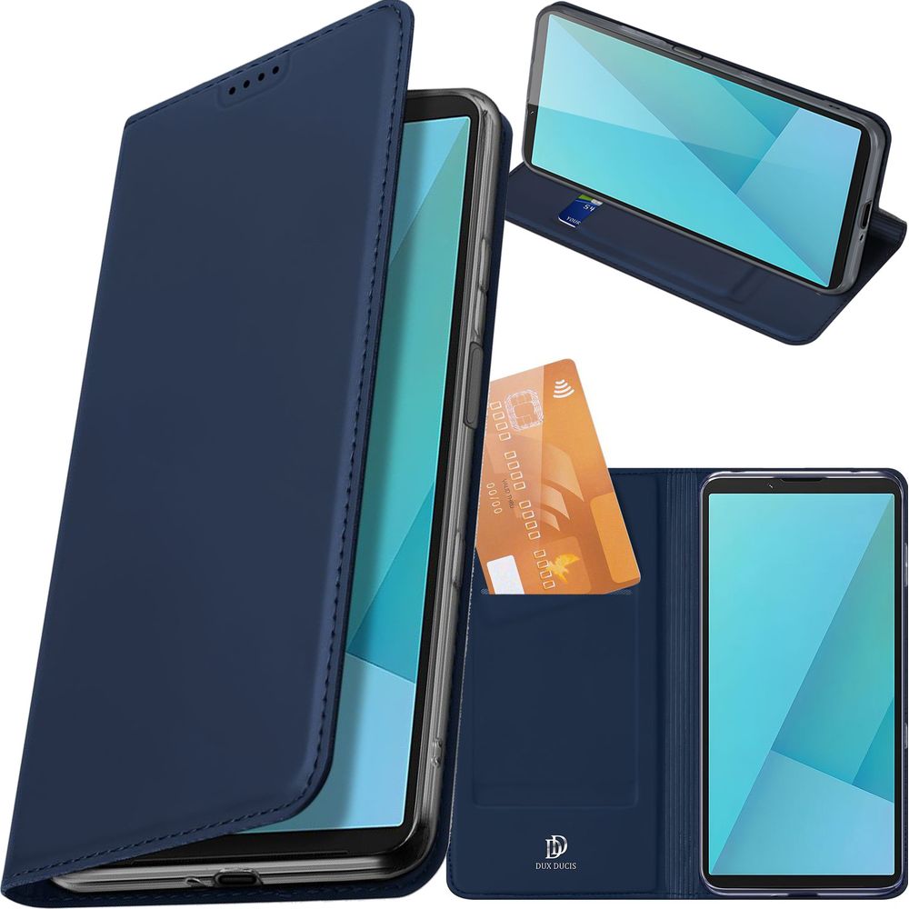 Handyhülle mit Klappe für Xperia 10 VII, Dux Ducis Skin Pro, Dunkelblau