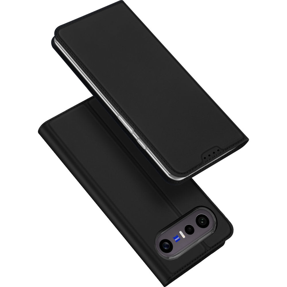 Handyhülle mit Klappe für Vivo X300 FE, Dux Ducis Skin Pro, Schwarz